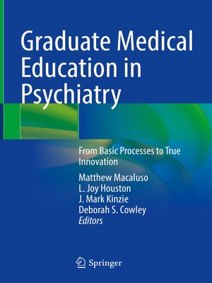 cover image of Graduate Medical Education in Psychiatry